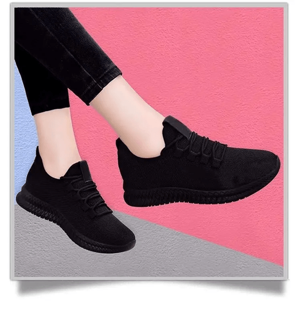 Womens Breathable Platform Sneakers Non Slip Casual Running Shoes 2