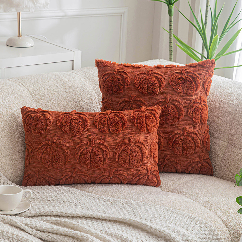 Embroidered Plush Pillowcase Cojines Simple Throw Headboard Pillow Cushion Covers Halloween Party S 5