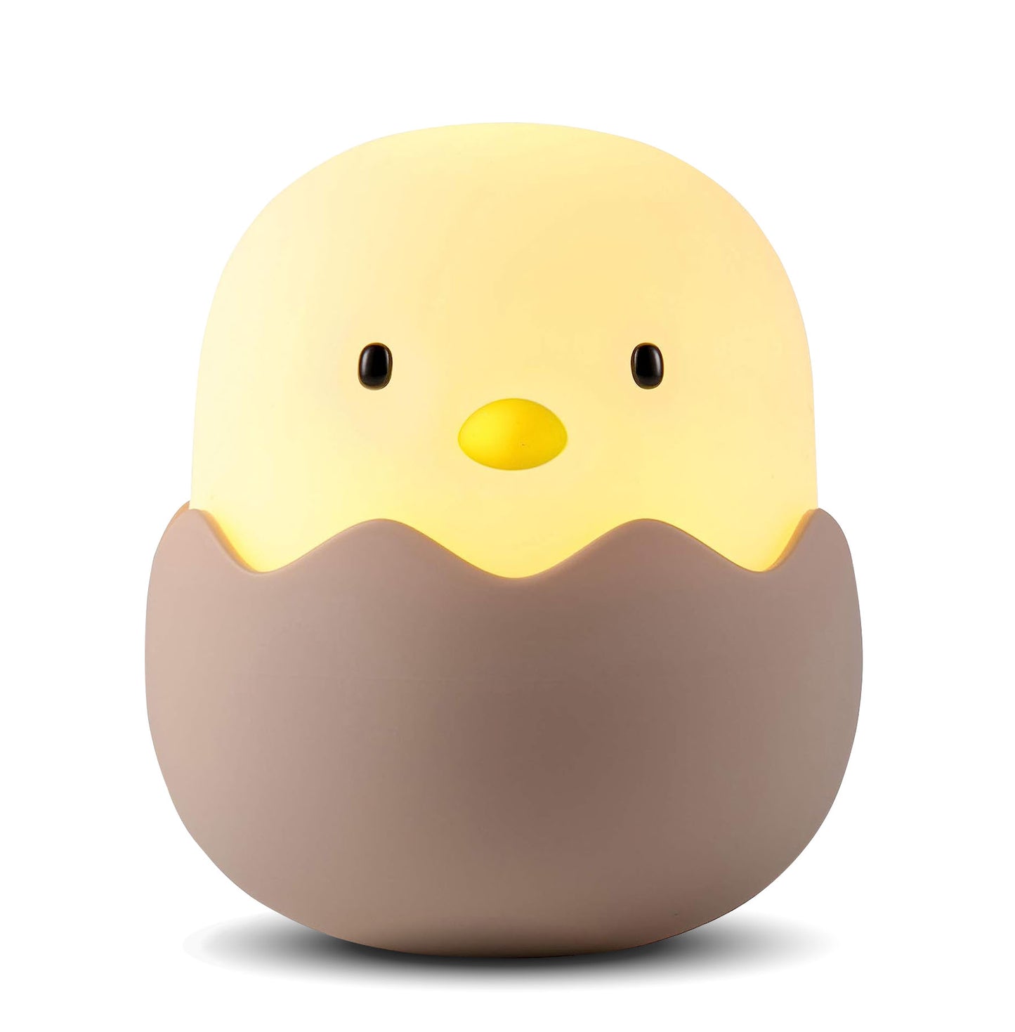 Duck Silicone Night Light for Kids, USB Rechargeable with Timer, Dimming Touch Control | Cartoon Animal Nursery Lamp