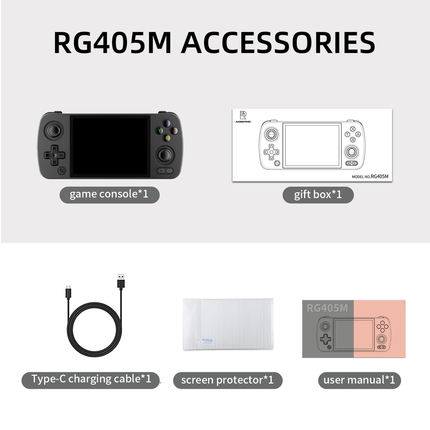 ANBERNIC RG405M Metal Shell Handheld Game Console Touch Screen Android 12 System T618 Chip 3000 Pre 7