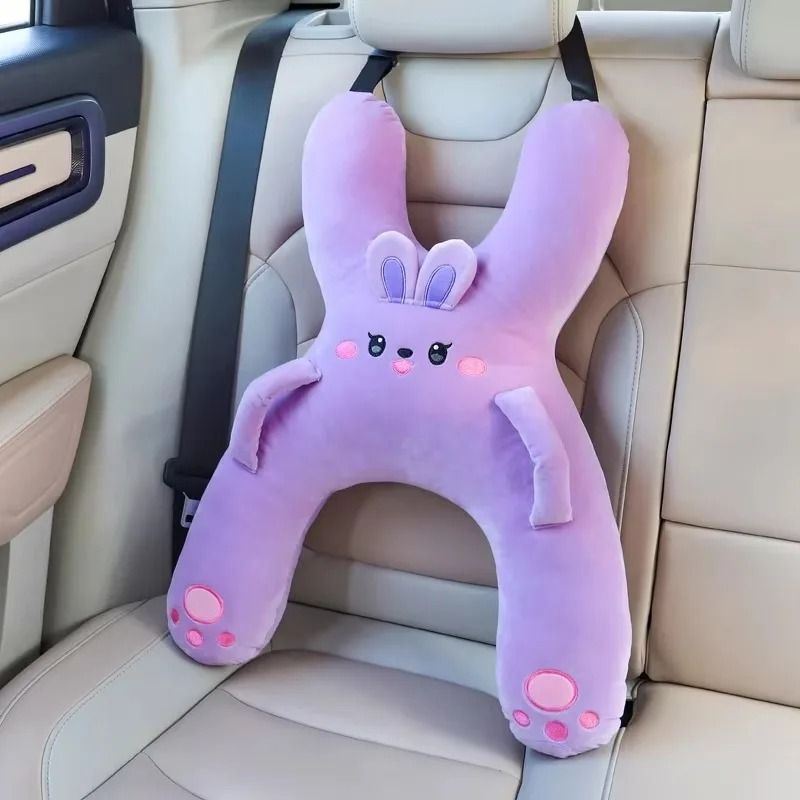 Kids Car Neck Pillow With Seat Belt Safety For Comfortable Sleep 9
