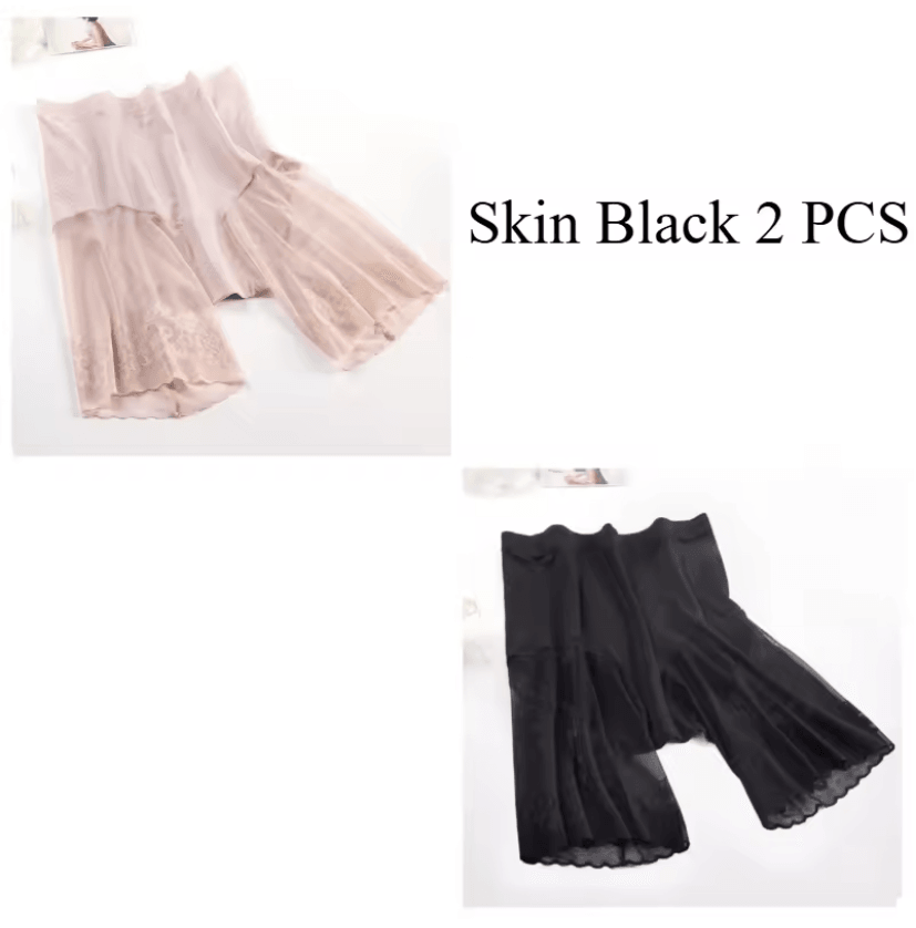 Womens Ice Silk Safety Shorts Anti Chafing Under Skirt Panties 6