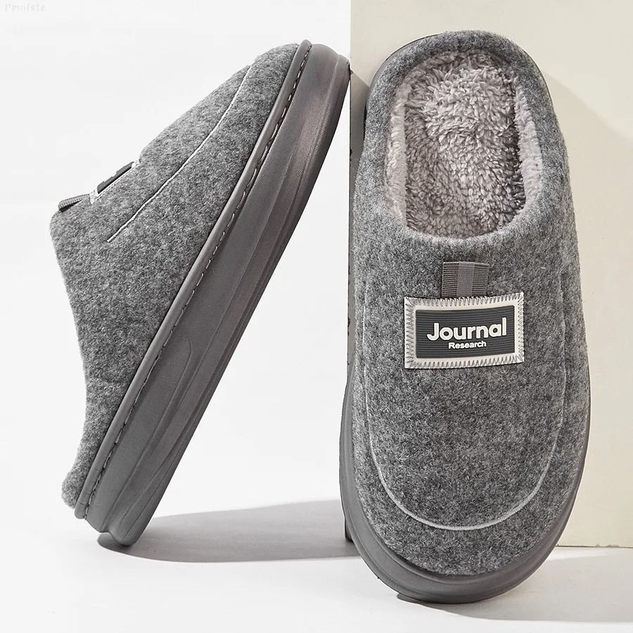 Plush Memory Foam House Slippers Warm Winter Indoor NonSlip Slippers For Men And Women 8