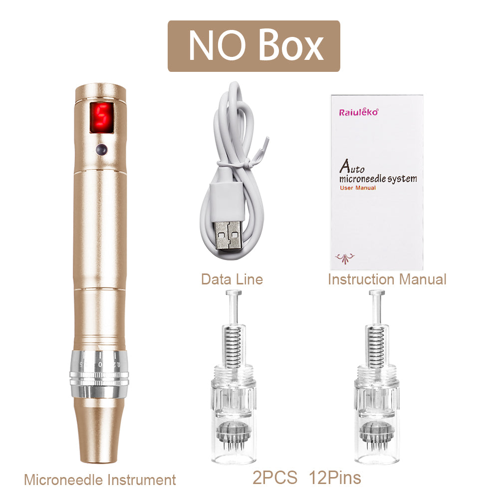 Professional High Frequency Beauty Instrument, Wireless Rechargeable Derma Pen for Skin Tightening, Multifunctional Skin
