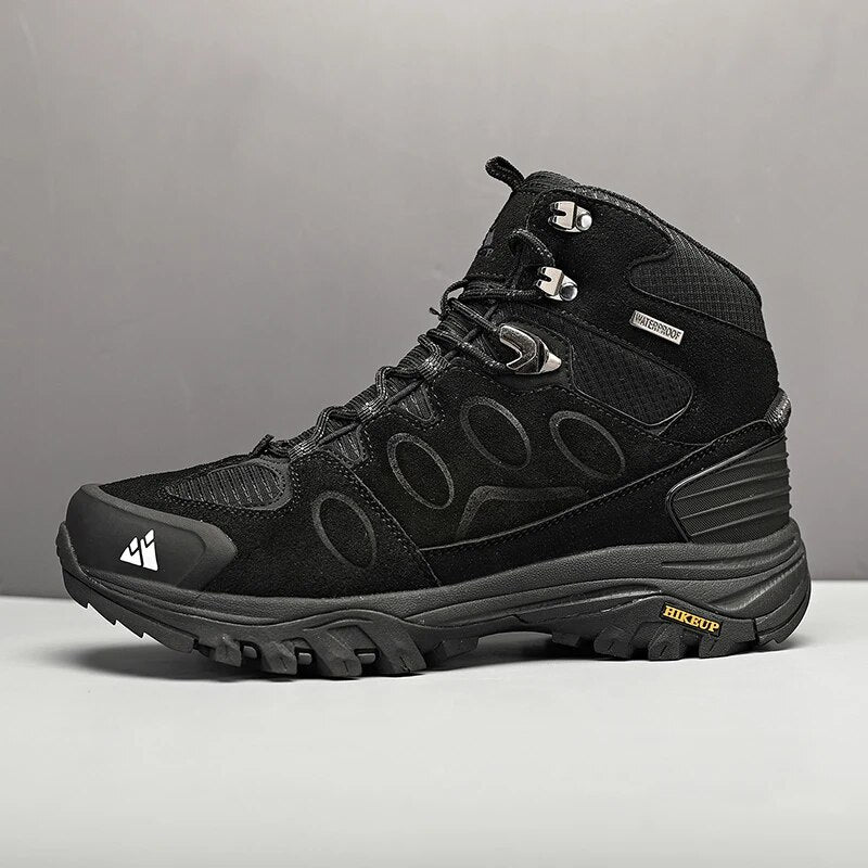 HighTop Men Hiking Boot Winter Outdoor Shoes NonSlip Trekking Boots Warm Suede Sports Casual LaceUp 3