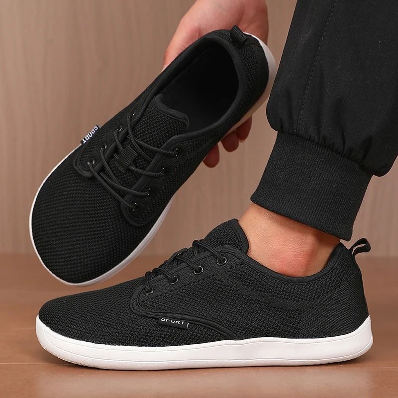 Men Wide Toe Barefoot Casual Canvas Flat Shoes Breathable Mesh Sneakers 10
