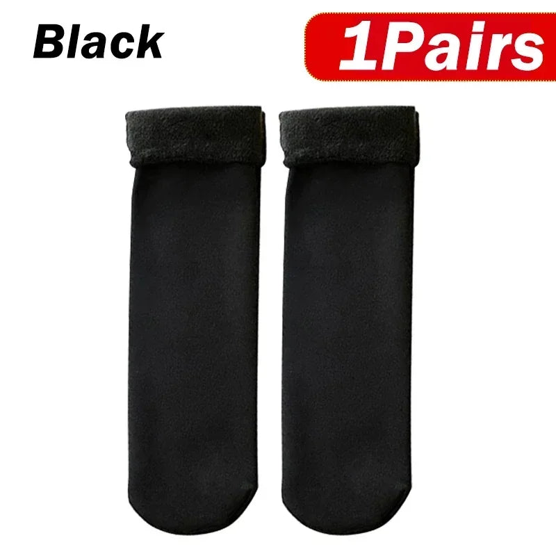 5Pair Womens Winter Thermal Socks Thicken Warm Cashmere Wool Blend Short Socks For Boots Snow Home