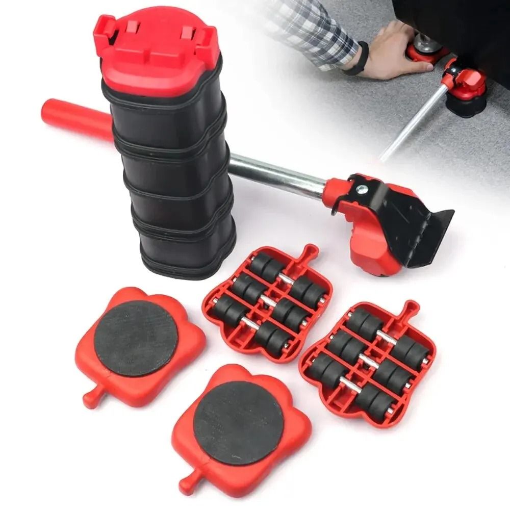 Furniture Moving Roller Set With Lifting Tool For Heavy Appliances 7
