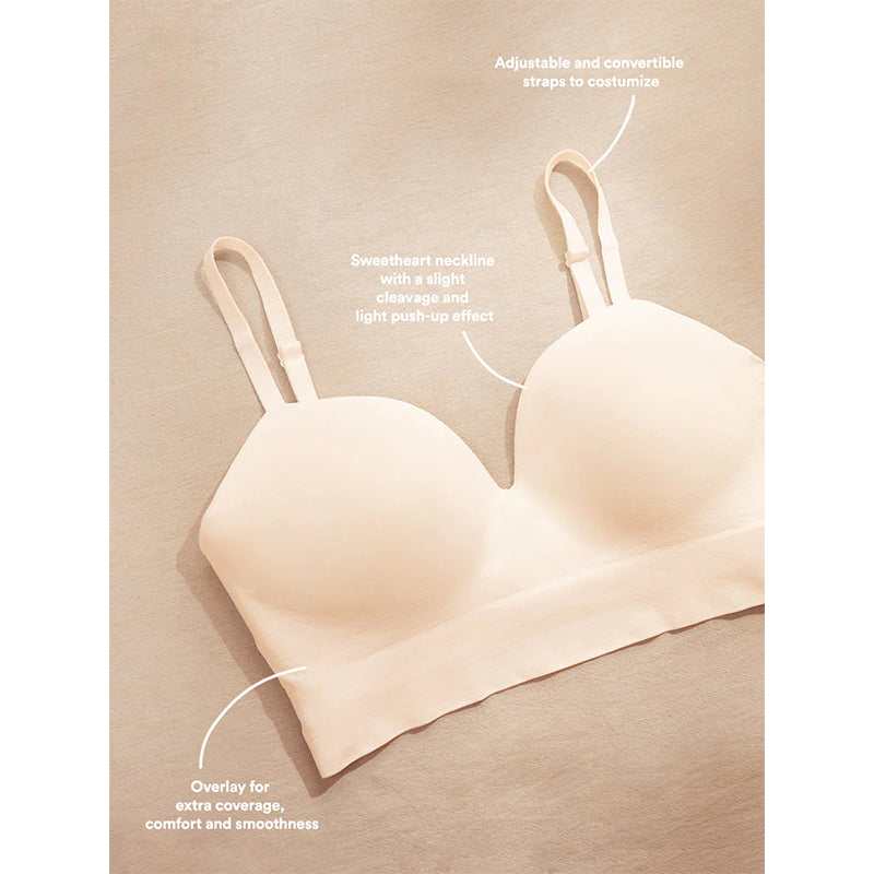 Plus Size Womens Sexy Body Shaping Fixed Cup Bra, Traceless Supporting Underwear, Comfortable Wireless Gather Up Bra