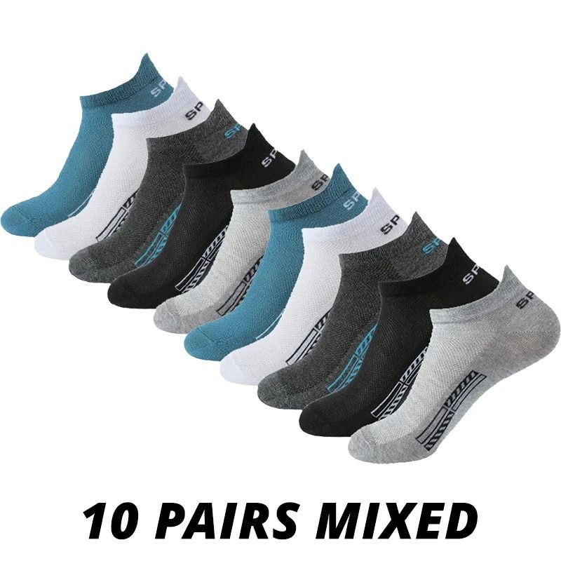 Mens Breathable Mesh Sports Socks Pack Options 15