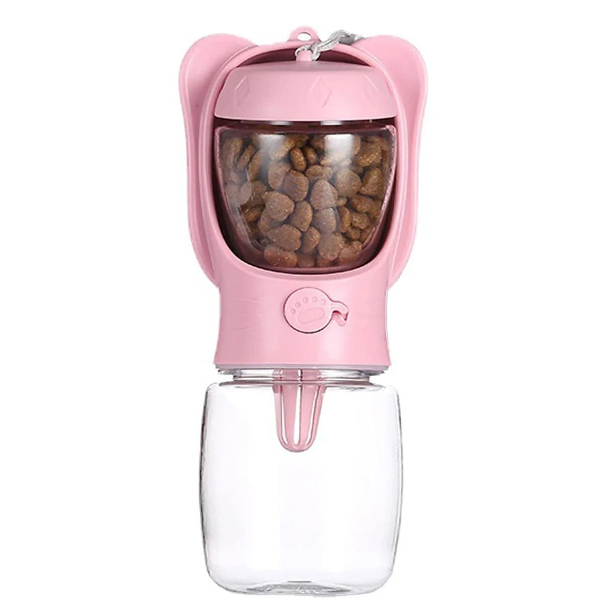 Pet Water Bottle With Detachable Food Container Leak Proof Travel Dispenser 8