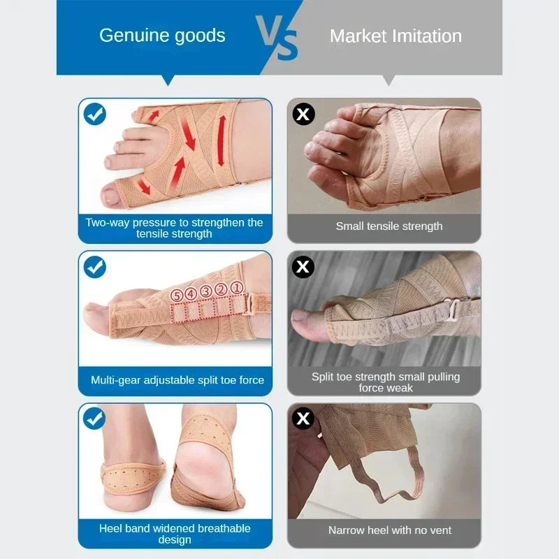 Fabric Bunion Corrector Breathable For Hallux Valgus Sleeve Spacer Separator Toe Corrector Easy To 5