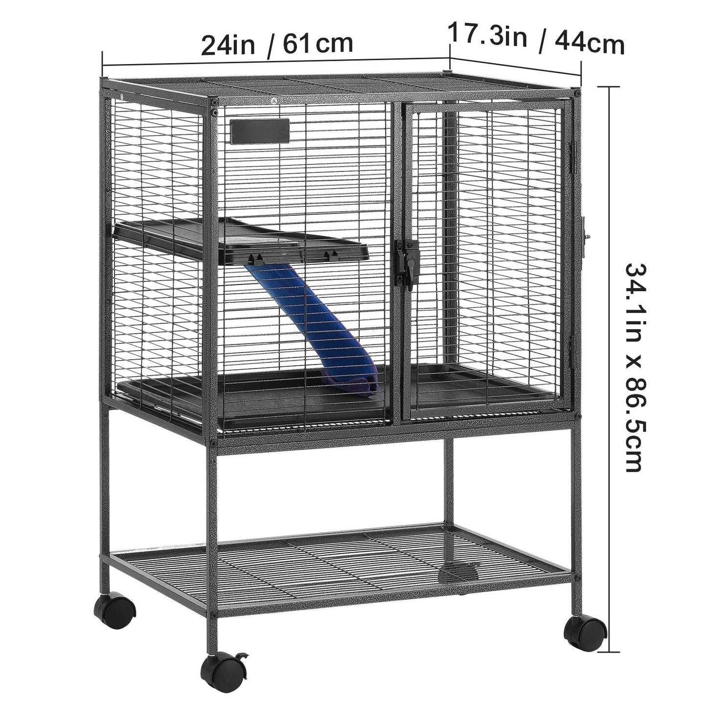 Metal Ferret Cage With Wheels Large 4Level Small Animal Cage For Hamster Rat Guinea Pig Chinchilla 6