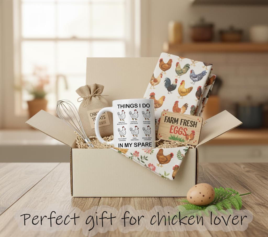 Chicken Gifts For Men, Women - Thing I Do In My Spare Time Coffee Mug – Funny Chickens Cups For Friend, Farmer, Chicken Lover - Unique Chickens Gifts For Christmas, Birthday, Mothers Day