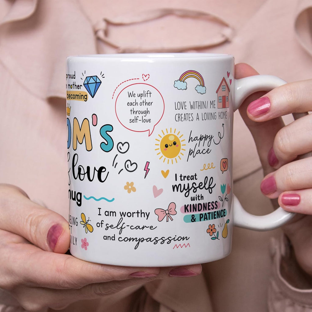 FUNITZ Mothers Day Gifts for Mom Mugs, Mama Coffee Mug with Inspirational Quote, Cute Mama Mugs for Daily Tea and Coffee, Coffee Mug for Mom Affirmations, Best Moms Cup Gift from Daughter, Son