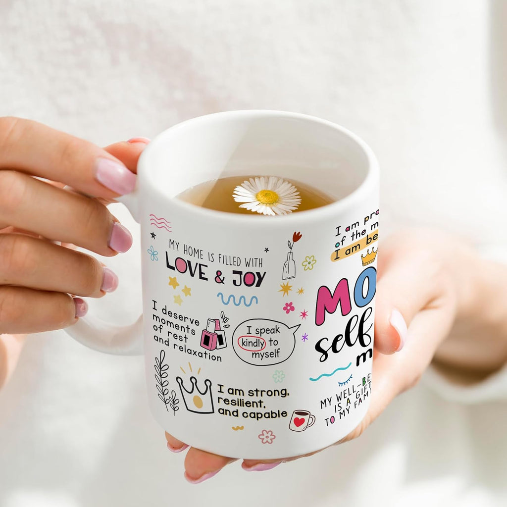 FUNITZ Mothers Day Gifts for Mom Mugs, Mama Coffee Mug with Inspirational Quote, Cute Mama Mugs for Daily Tea and Coffee, Coffee Mug for Mom Affirmations, Best Moms Cup Gift from Daughter, Son
