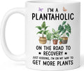 Plants Mugs Gift for Women - I'm A Plantaholic, Plant Mug for Plant Lovers, Garden Coffee Mug - Best Gardening Gifts for Mom and Wife, Mothers Day, Birthday Gifts for The Gardener