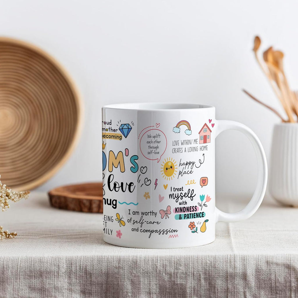 FUNITZ Mothers Day Gifts for Mom Mugs, Mama Coffee Mug with Inspirational Quote, Cute Mama Mugs for Daily Tea and Coffee, Coffee Mug for Mom Affirmations, Best Moms Cup Gift from Daughter, Son