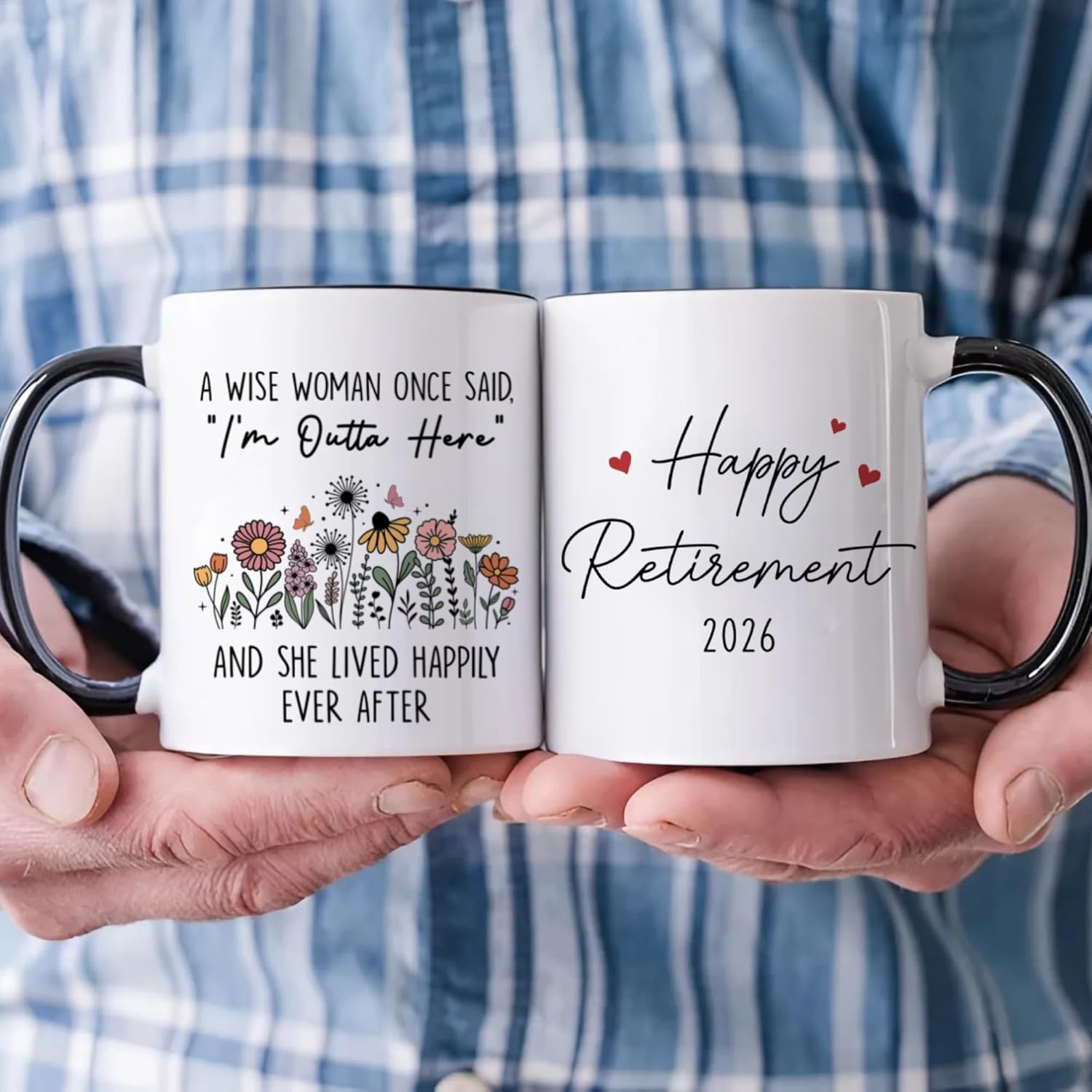 FUNITZ Retirement Gifts For Women 2026 Cup, Retired Mug, A Wise Woman Once Said Im Outta Here Coffee Mug, Retired Gifts Birthday Gift Christmas Presents for Female Mom Grandma Teacher Nurse Coworkers