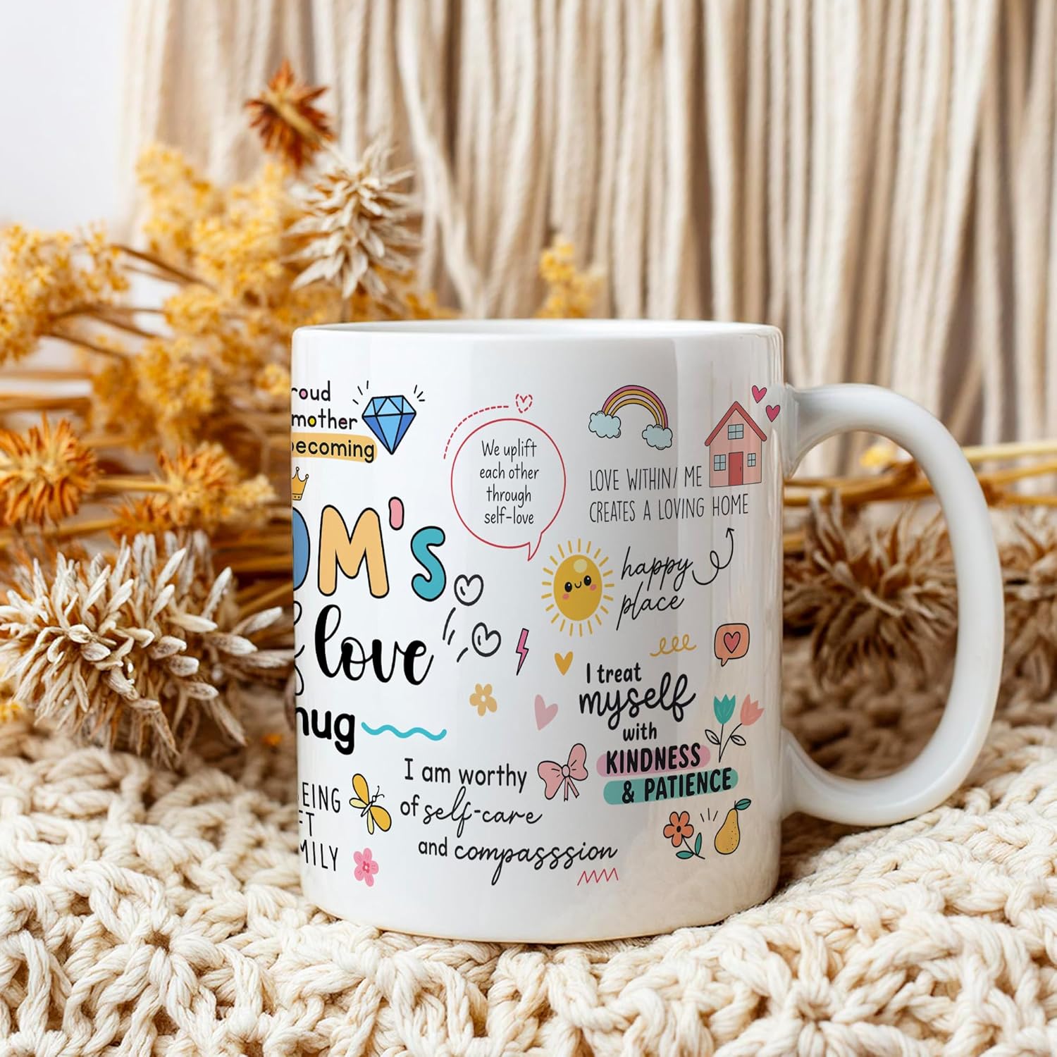 FUNITZ Mothers Day Gifts for Mom Mugs, Mama Coffee Mug with Inspirational Quote, Cute Mama Mugs for Daily Tea and Coffee, Coffee Mug for Mom Affirmations, Best Moms Cup Gift from Daughter, Son