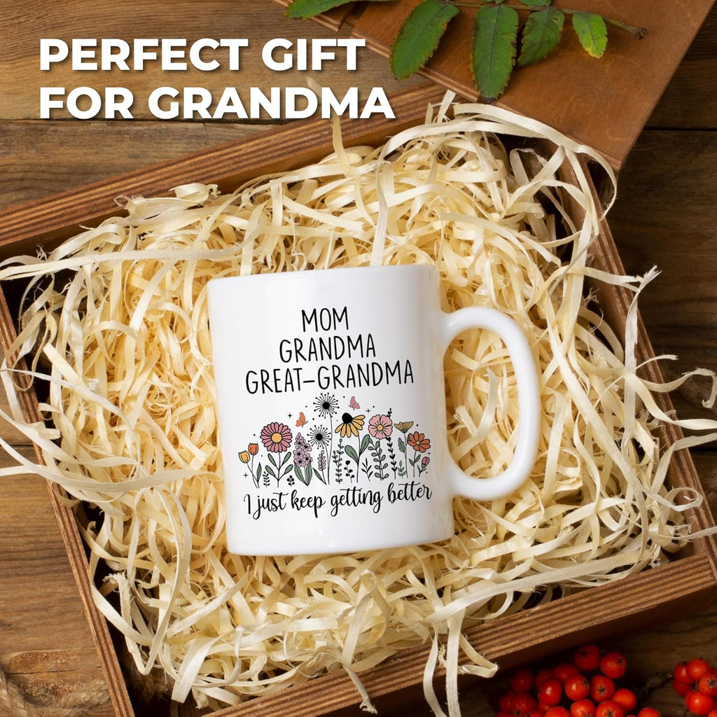 FUNITZ Promoted To Great Grandma Mug 11oz, Great Grandma Pregnancy Announcement Gifts, Christmas gift, Mothers Day Present for Great-Grandmas, Great Grandmother Gift, Great Grandmas To Be Cup