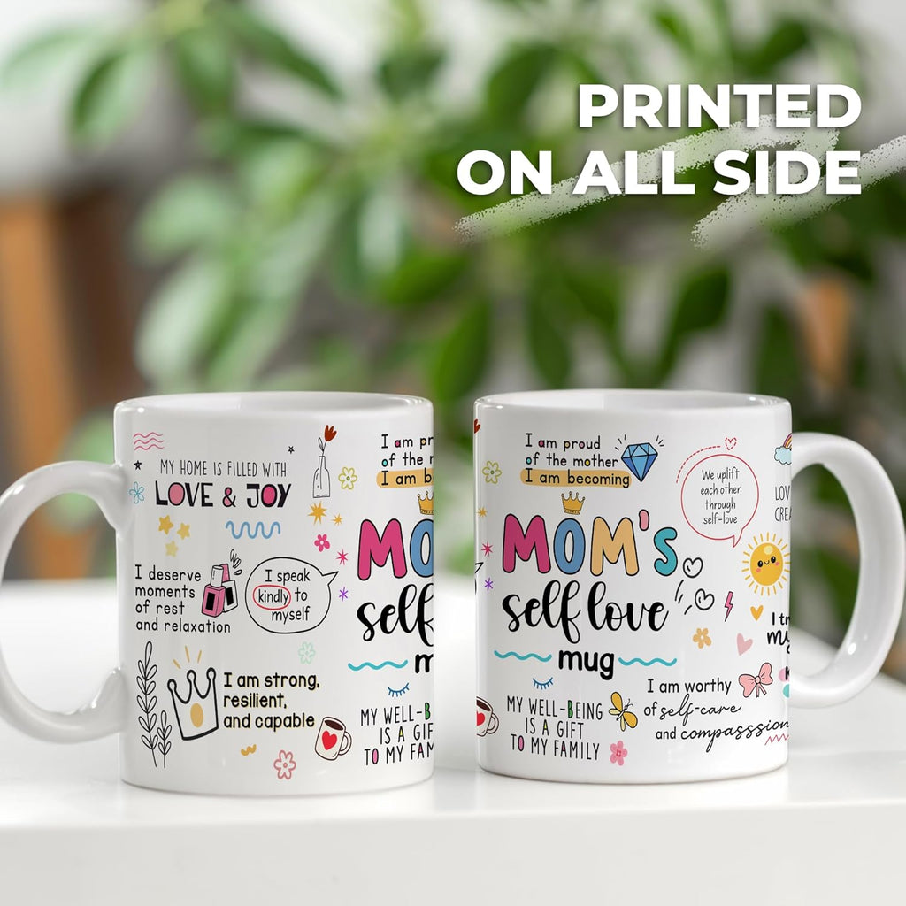 FUNITZ Mothers Day Gifts for Mom Mugs, Mama Coffee Mug with Inspirational Quote, Cute Mama Mugs for Daily Tea and Coffee, Coffee Mug for Mom Affirmations, Best Moms Cup Gift from Daughter, Son