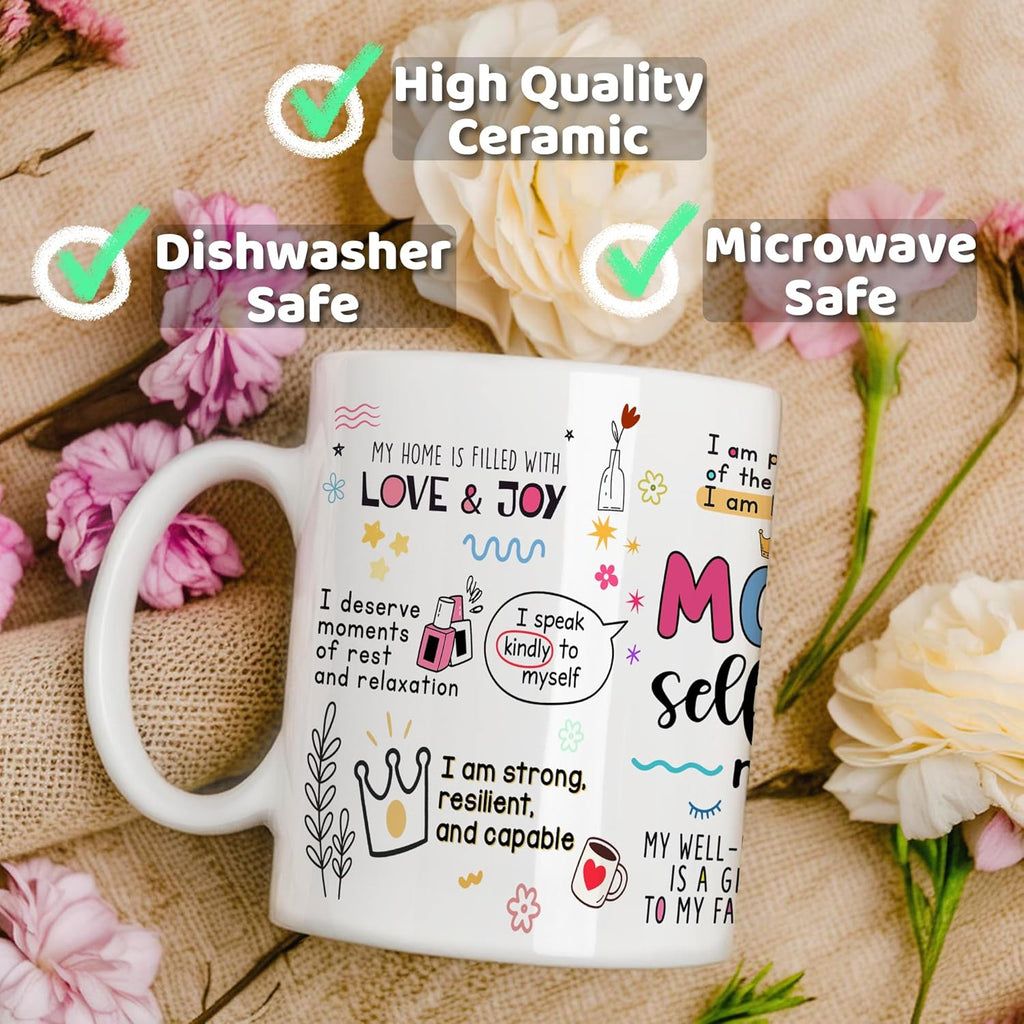 FUNITZ Mothers Day Gifts for Mom Mugs, Mama Coffee Mug with Inspirational Quote, Cute Mama Mugs for Daily Tea and Coffee, Coffee Mug for Mom Affirmations, Best Moms Cup Gift from Daughter, Son