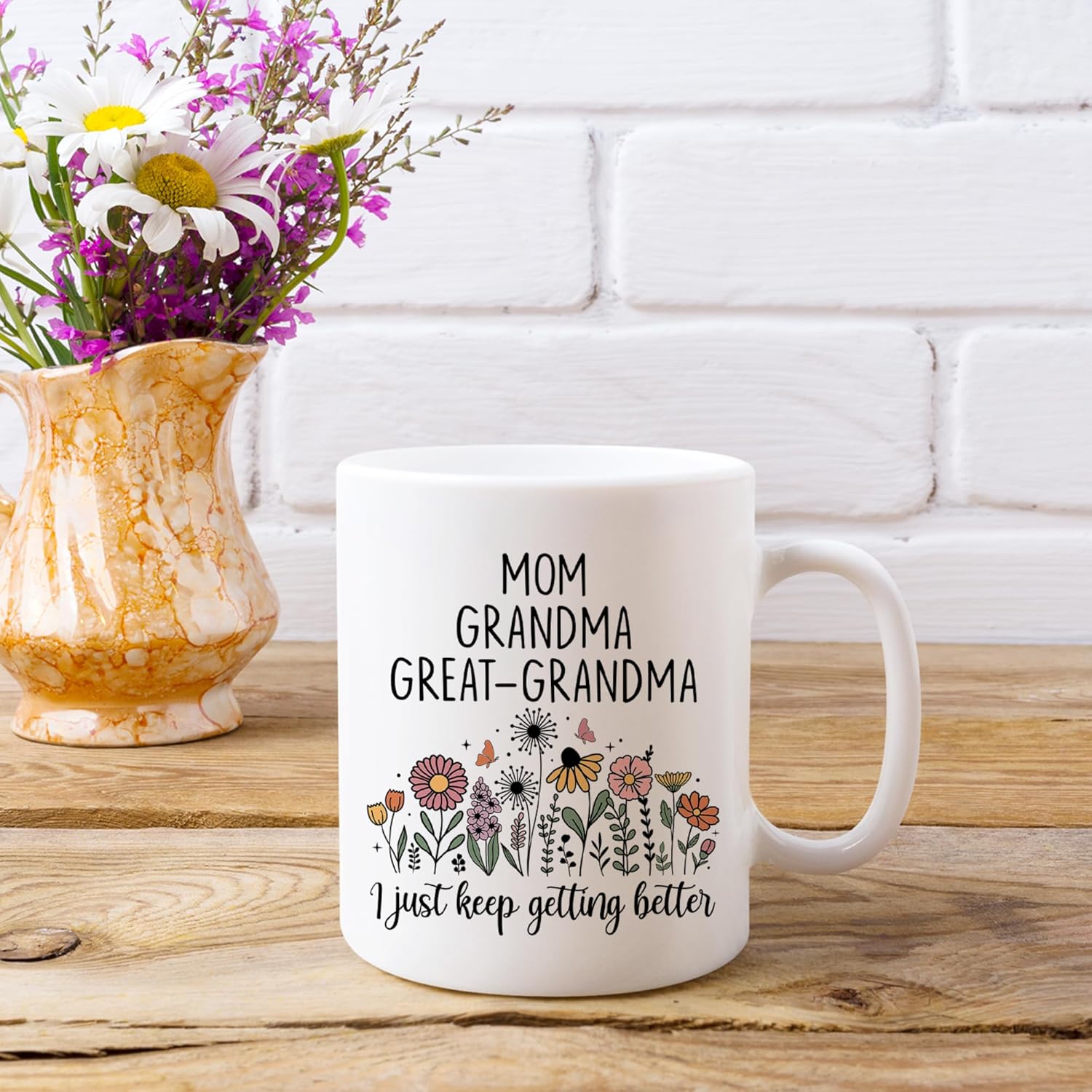 FUNITZ Promoted To Great Grandma Mug 11oz, Great Grandma Pregnancy Announcement Gifts, Christmas gift, Mothers Day Present for Great-Grandmas, Great Grandmother Gift, Great Grandmas To Be Cup