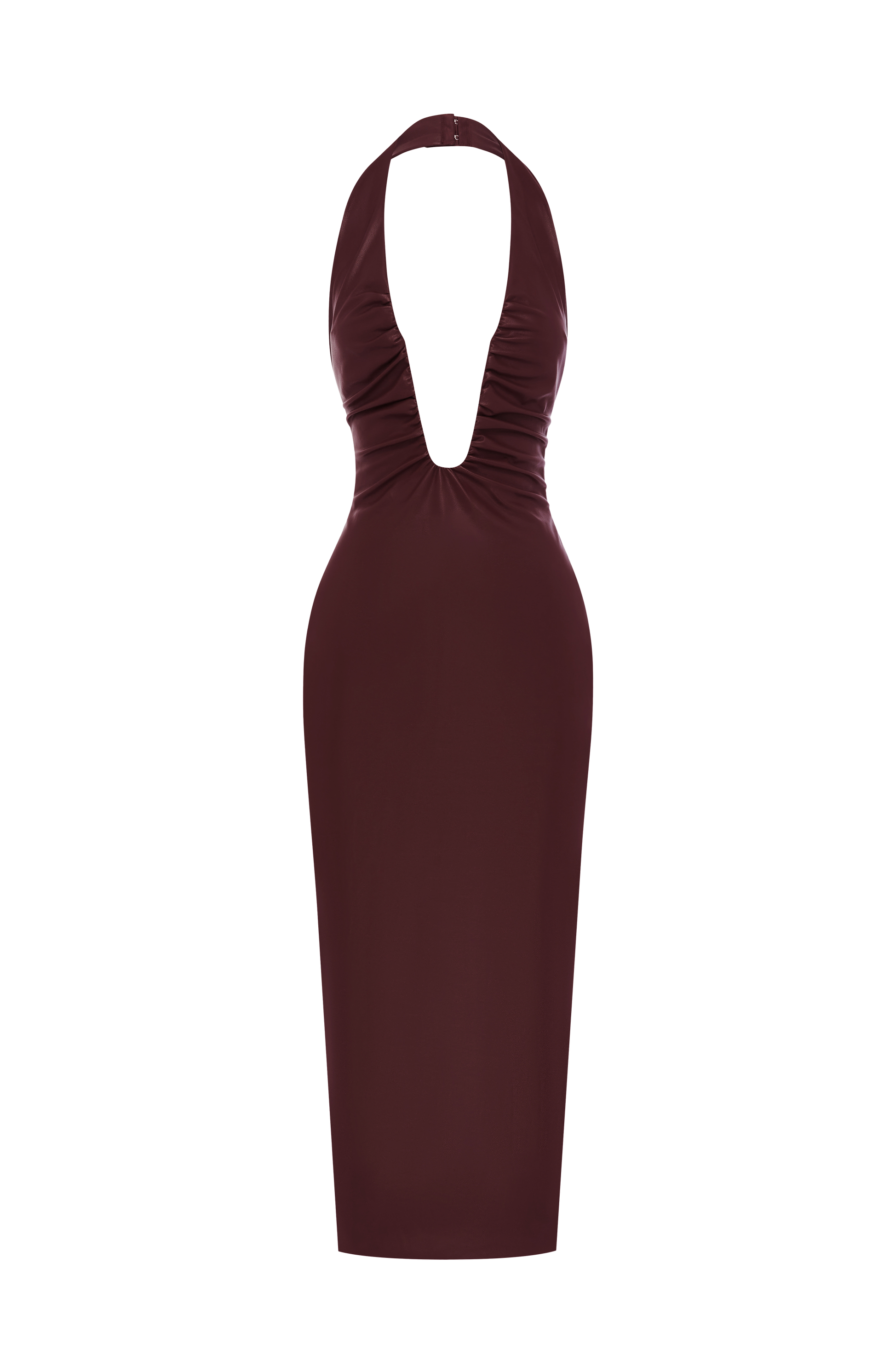 Ainsley Midi Dress - Burgundy