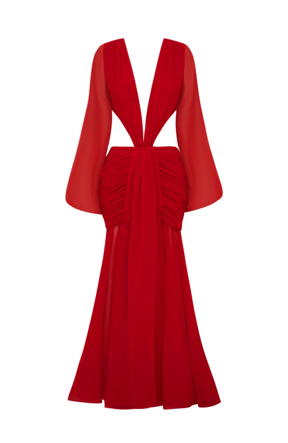 Andrina Maxi Dress - Red