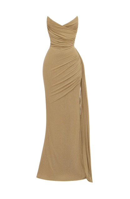 Ashika Maxi Dress - Gold Sparkle
