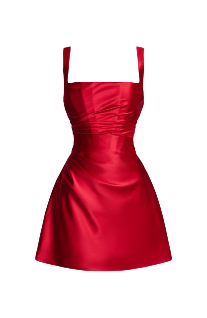 Calanthe Mini Dress - Red