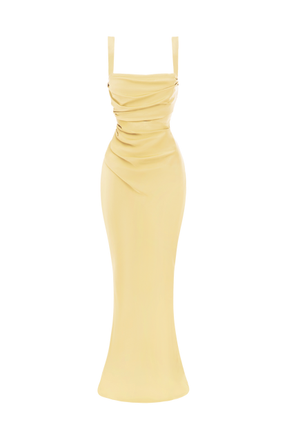 Calanthe Maxi Dress - Lemon
