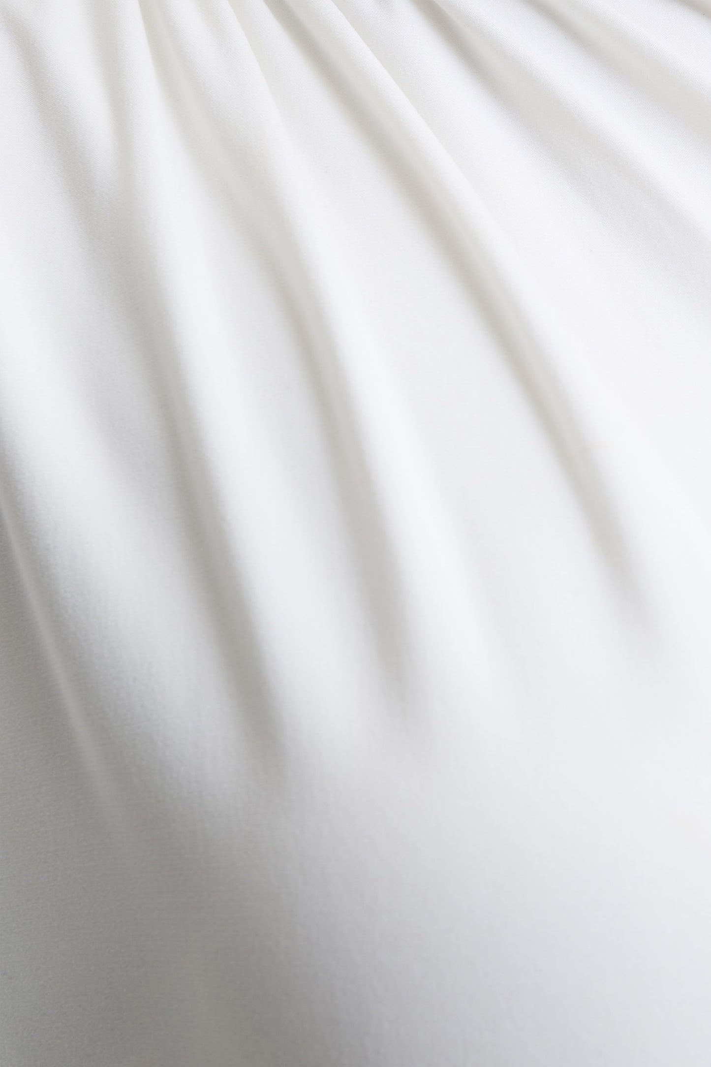 Tropic | White High-Neck Maxi With Long Cape Sleeve