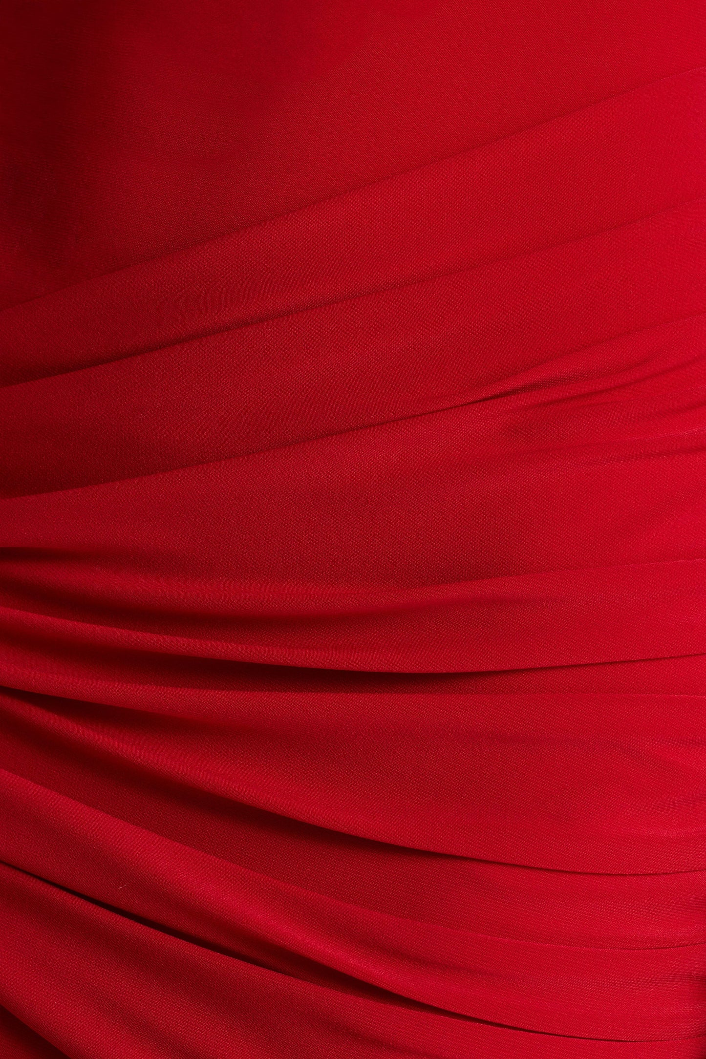 Petronia | Red V-Neck Maxi Dress With Wrap-Detail