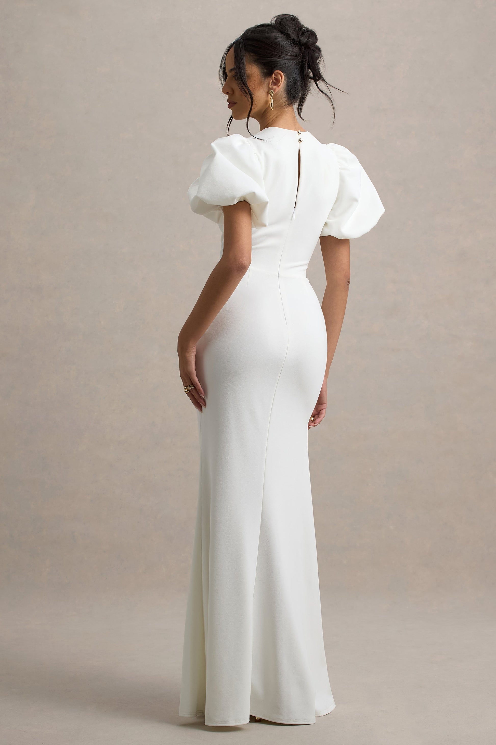 Love Letters | White Puff-Sleeve Maxi Dress