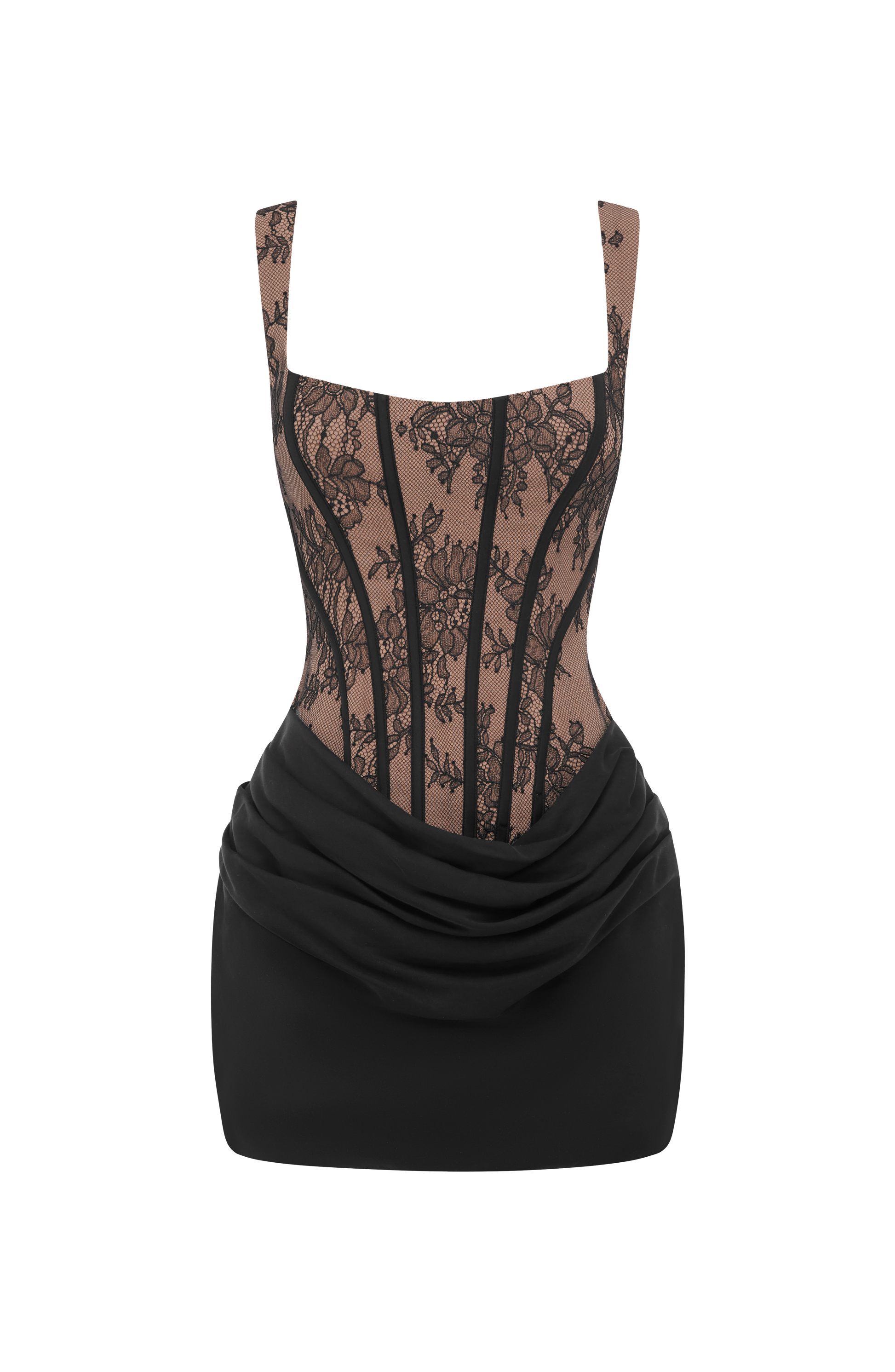 Cornelia Mini Dress - Black Lace