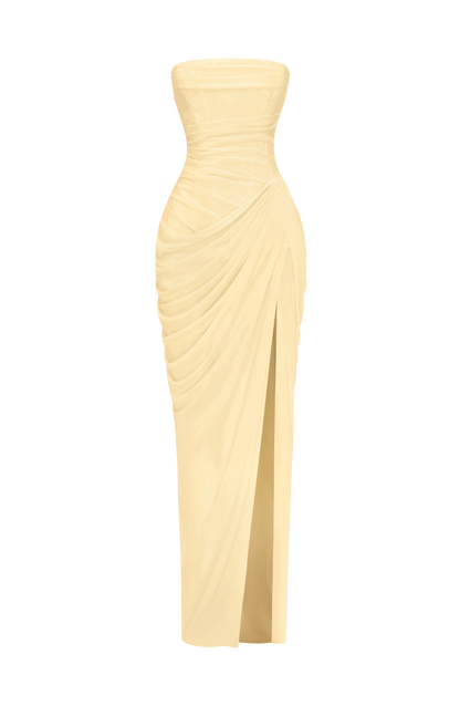 Cyra Maxi Dress - Lemon