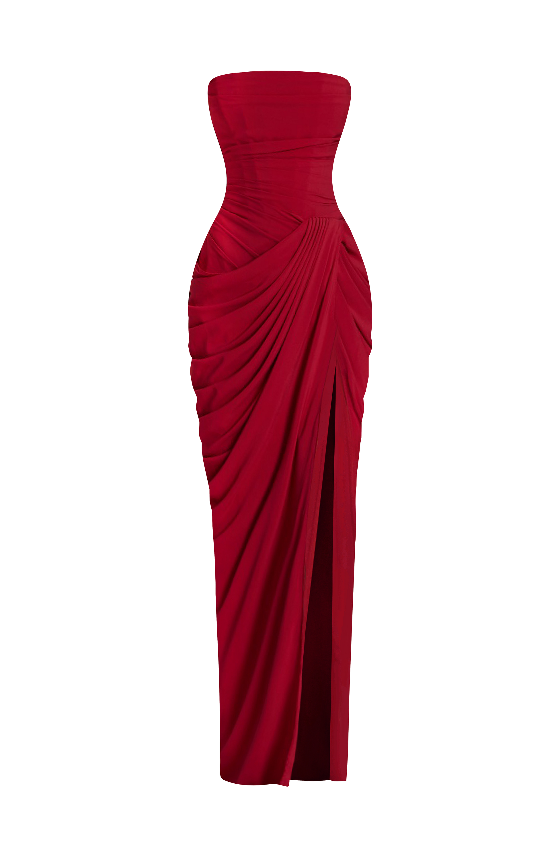 Cyra Maxi Dress - Deep Red