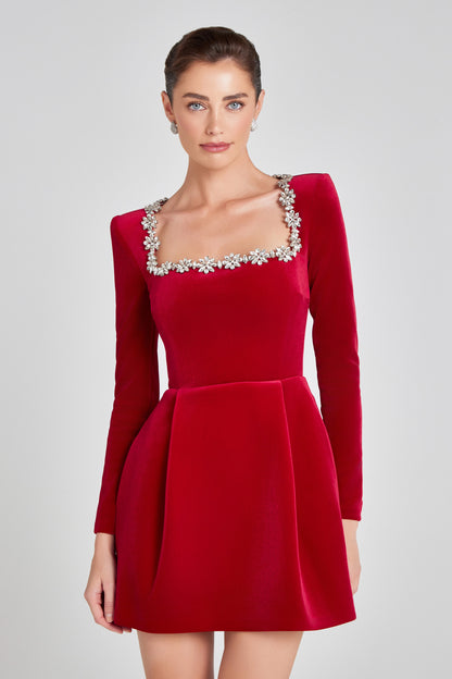 Jolie Velvet Mini Dress