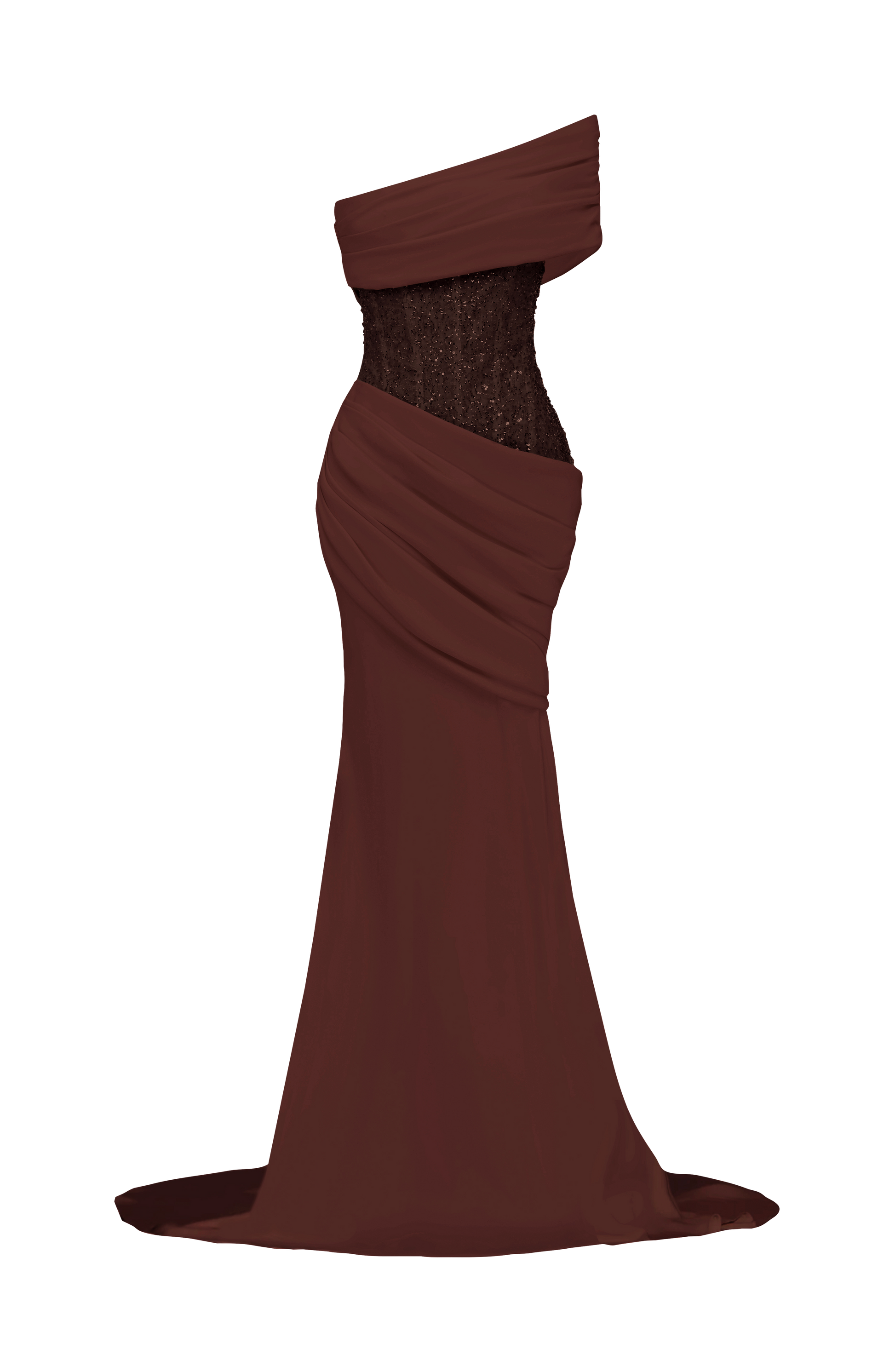 Ellora Gown - Plum Brown
