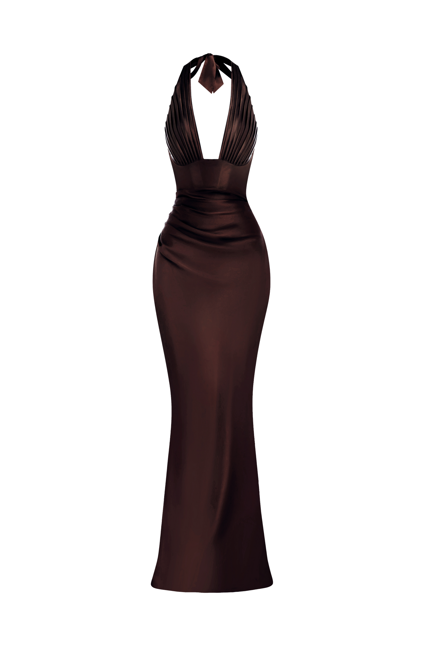 Elowen Maxi Dress - Plum Brown