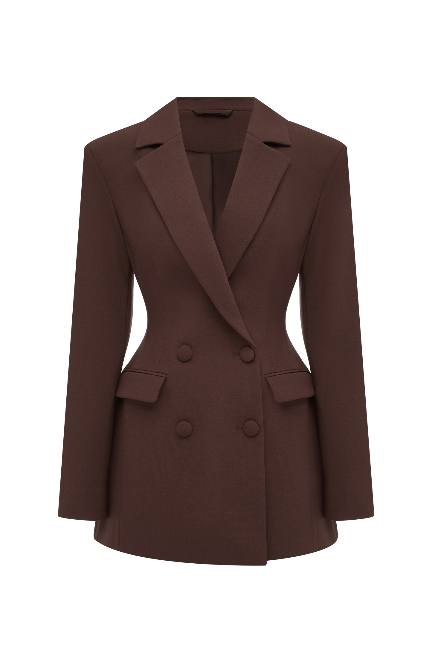 Elvira Mini Dress - Plum Brown