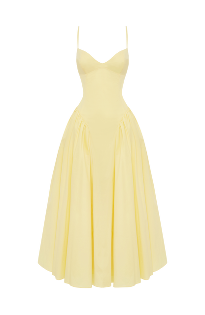 Emerson Midi Dress - Lemon