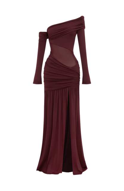 Ettalie Maxi Dress - Cherry Lacquer