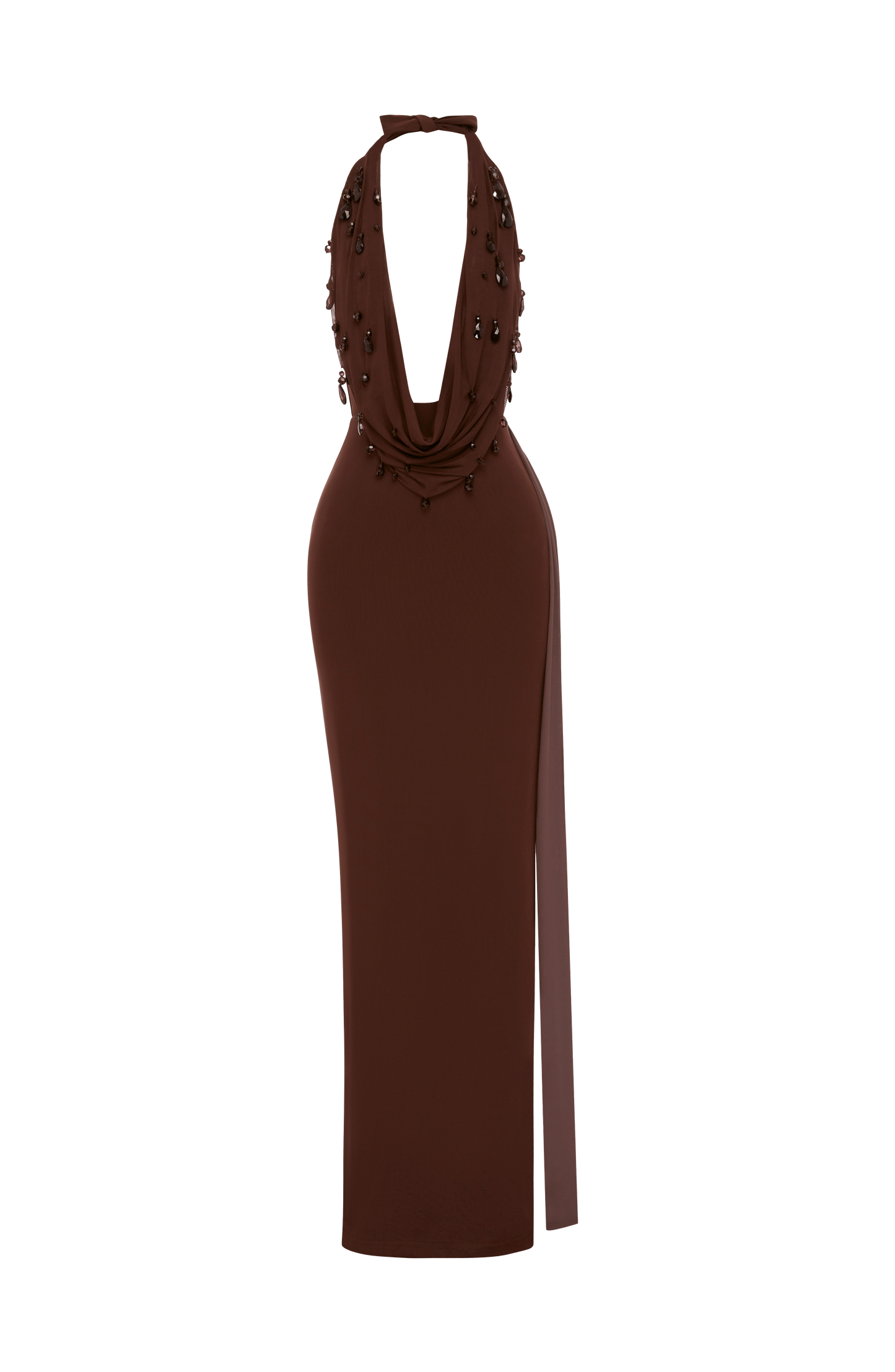 Fabia Maxi Dress - Plum Brown