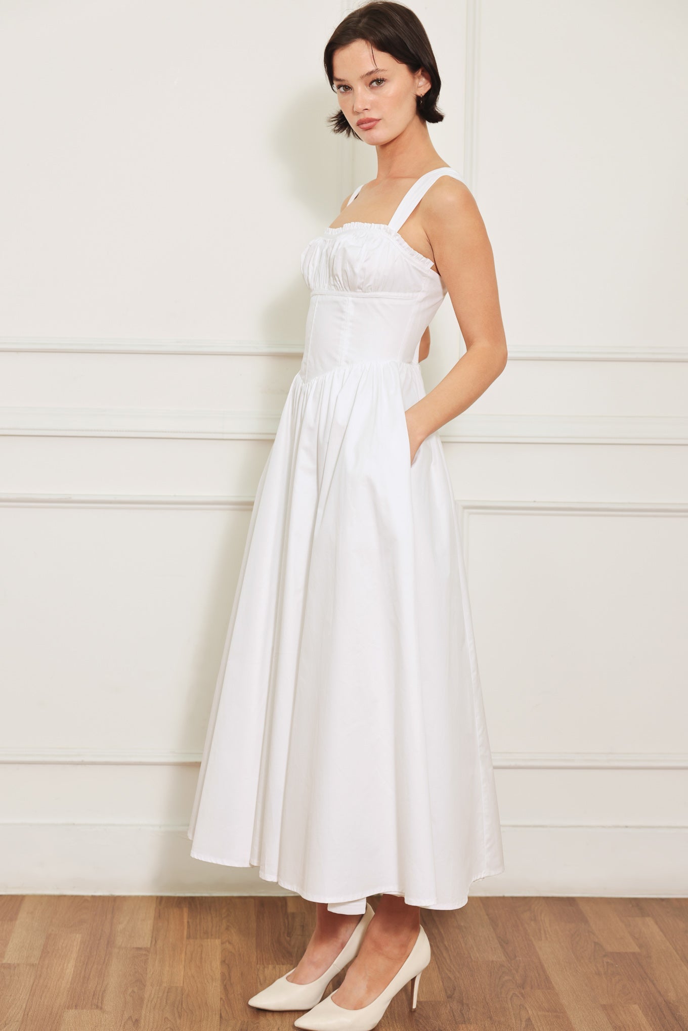 SWEETHEART SERENADE WHITE MIDI DRESS FINAL