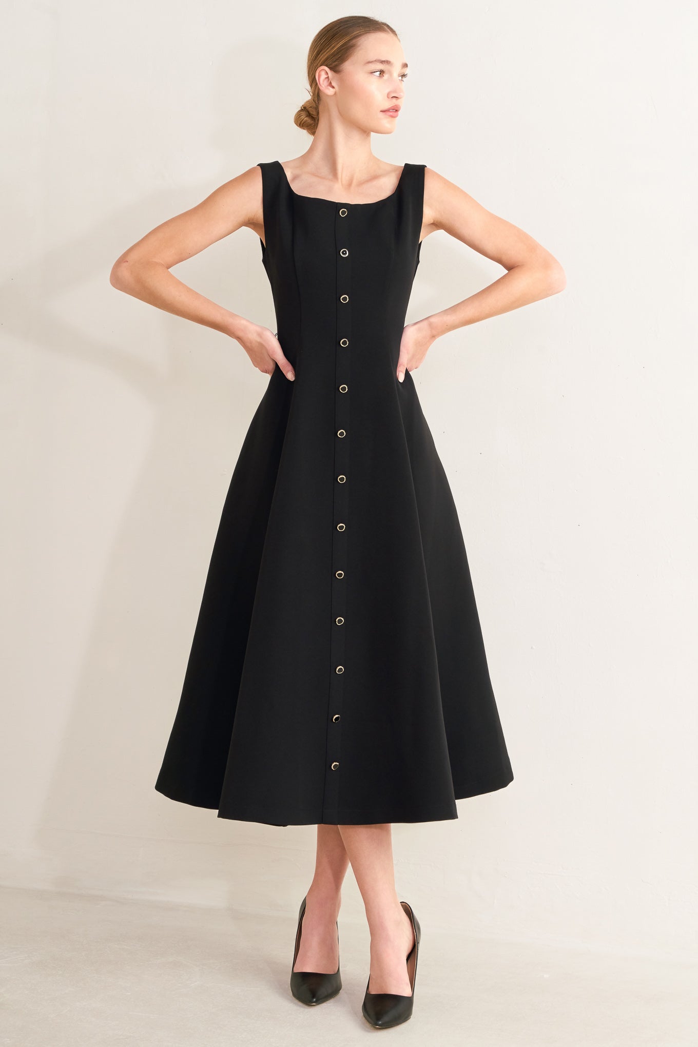 PARIS AFTER DARK MIDI DRESS