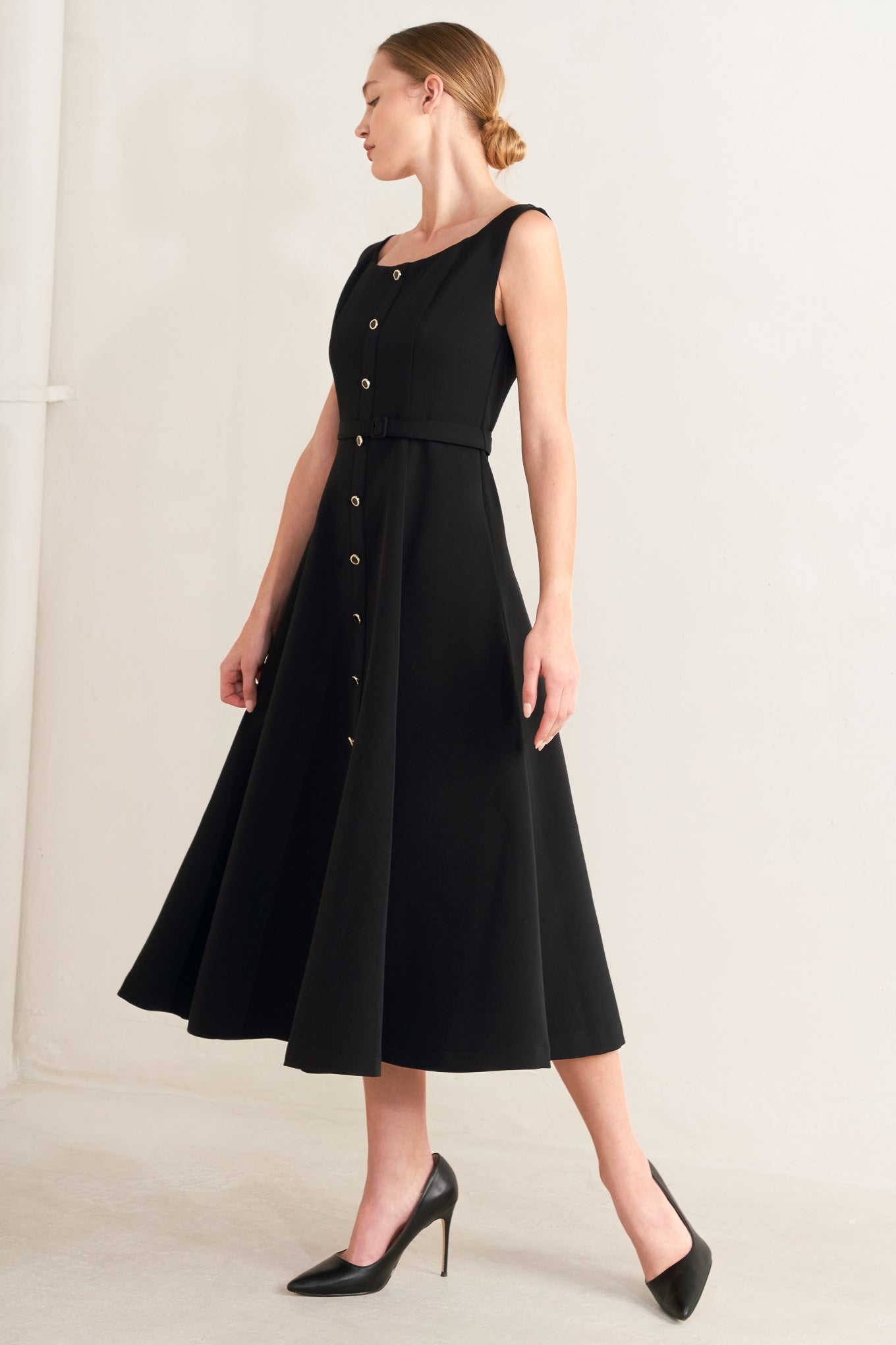 PARIS AFTER DARK MIDI DRESS