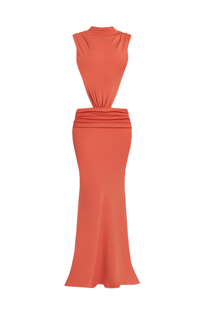 Fenella Maxi Dress - Burnt Orange